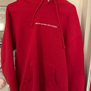 We’re not really strangers red hoodie